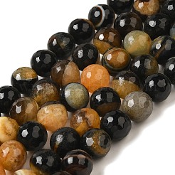 Natural Agate(Dyed & Heated) Beads Strands&nbsp;G-H066-B06-03