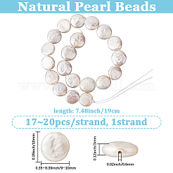 1 Strand Natural Keshi Pearl Beads Strands&nbsp;PEAR-LT0001-19