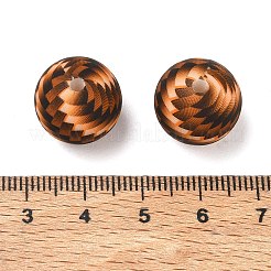 Coffee Theme Printed Silicone Beads&nbsp;SL-CBACE28-02D