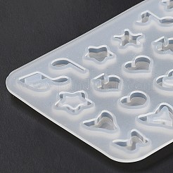 DIY Star/Heart/Flower/Music Note Shaker Filler Silicone Quicksand Molds&nbsp;X-DIY-G079-03B