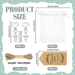 40Pcs Angel Glass Pendant Decorations&nbsp;KEYC-PH01593