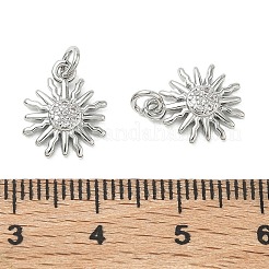 SHEGRACE Brass Micro Pave Cubic Zirconia Pendants&nbsp;XGRQ3D919-463P