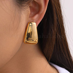 Trapezoid 304 Stainless Steel Stud Earrings&nbsp;MY4653