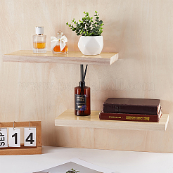Rectangle Wood Wall Storage Rack&nbsp;AJEW-WH0794-25