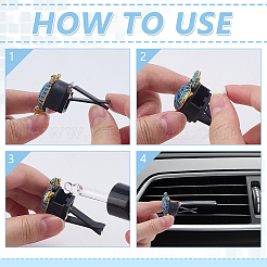 4 Bags Sea Turtle Alloy Rhinestone Car Air Vent Clips&nbsp;AJEW-ME0001-14