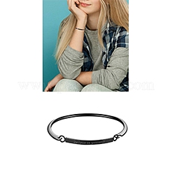 Fashion Engraved Brass Inspirational Bangle&nbsp;JB247D