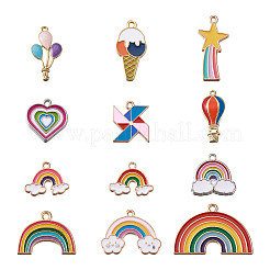 Alloy Enamel Pendants&nbsp;ENAM-PJ0001-01