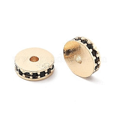 Brass Micro Pave Cubic Zirconia Beads&nbsp;KK-R216-15KCG-03