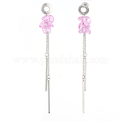 304 Stainless Steel Dangle Stud Earring&nbsp;EJEW-JE04140-02