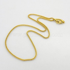 Women's Casual Style 304 Stainless Steel Lantern Chain Necklaces&nbsp;STAS-O037-32G