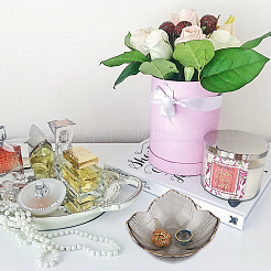 Flower Glass Snacks Bowl&nbsp;AJEW-WH20018-42A