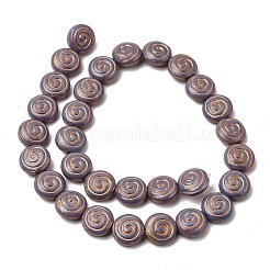Painted Glass Beads Strands&nbsp;GLAA-Z021-04
