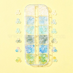 420Pcs 6 Colors Frosted Transparent Acrylic Beads&nbsp;OACR-FS0002-17A