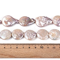 Natural Baroque Keshi Pearl Beads Strands&nbsp;PEAR-S018-20E