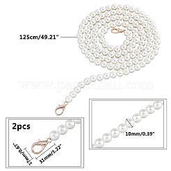 ABS Plastic Imitation Pearl Bag Strap Chains&nbsp;FIND-PH0004-06