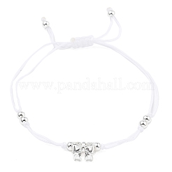 3Pcs Nylon Thread Braided Bead Bracelets&nbsp;BJEW-JB11212