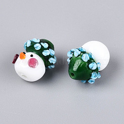 Christmas Handmade Lampwork Beads&nbsp;LAMP-T022-29