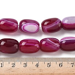 Natural Banded Agate/Striped Agate(Dyed & Heated) Beads Strands&nbsp;G-H324-01I