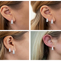 2 Pairs 2 Styles Brass Hoop Earrings&nbsp;EJEW-LP0001-58P