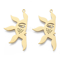 201 Stainless Steel Pendants&nbsp;STAS-N090-LA955-2