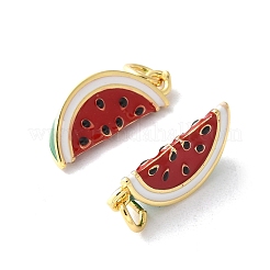 Brass Enamel Pendants&nbsp;KK-A252-38G-05