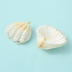 Natural Shell Pendants&nbsp;PALLOY-MZ01366