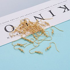 Brass Earring Hooks&nbsp;X-KK-F824-017G