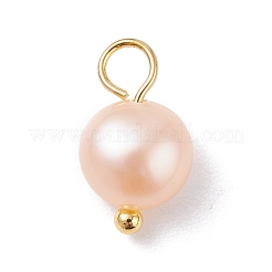 Natural Cultured Freshwater Pearl Charms&nbsp;X-PALLOY-JF01098-02