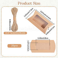 30Pcs Paper Pillow Candy Boxes&nbsp;CON-BBC0001-12