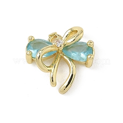 Brass Micro Pave Cubic Zirconia Charms&nbsp;KK-A300-01G