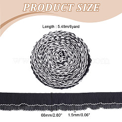 6 Yards 2-Layer Polyester Pleated Ribbon&nbsp;OCOR-FG0002-03A