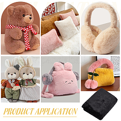 Super Soft Imitation Rabbit Plush Polyester Fabric&nbsp;DIY-WH0671-051A