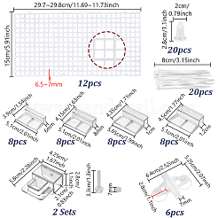 12Pcs PP Plastic Fish Tank Bottom Isolation Board&nbsp;FIND-ME0003-92B