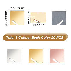 60Pcs 3 Colors Acrylic Display Stands&nbsp;OACR-GA0001-12
