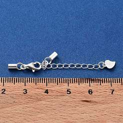 925 Sterling Silver Curb Chain Extender&nbsp;STER-G039-03C-S