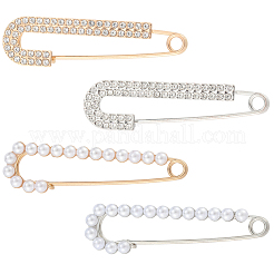 4Pcs 4 Styles Iron Kilt Pins for Clothes&nbsp;JEWB-CN0001-04