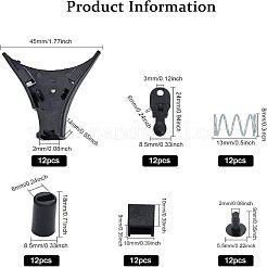 DIY Tie Clips Hardware Fastener for Clip On Tie&nbsp;FIND-CA0006-14