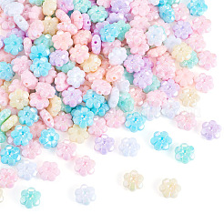 200Pcs UV Plating Opaque Acrylic Beads&nbsp;OACR-TADJ0001-12