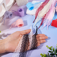 10 Pairs Polyester Lace Shoelaces&nbsp;AJEW-TA0003-14E