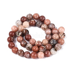 Natural Plum Blossom Jasper Beads Strands&nbsp;G-Q601-13A-02