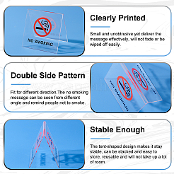 Acrylic No Smoking Sign Billboard&nbsp;LS-DJEW-WH0043-39