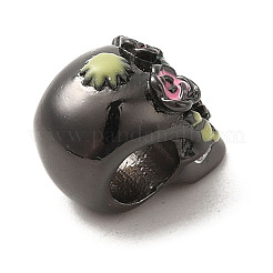 Brass Rhinestone European Beads&nbsp;KK-A203-03B