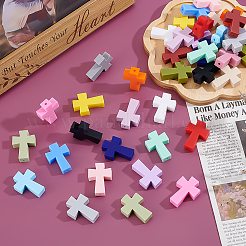 40Pcs 20 Colors Food Grade Eco-Friendly Silicone Focal Beads&nbsp;SIL-ME0001-14