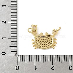Brass Micro Pave Cubic Zirconia Pendants&nbsp;KK-B148-13G