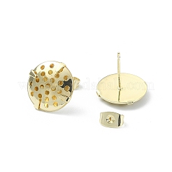 Brass Stud Earring Findings&nbsp;KK-P232-07G