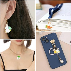 20Pcs 5 Style Alloy Enamel Pendants&nbsp;ENAM-CJ0005-66