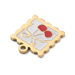 304 Stainless Steel Enamel Pendants&nbsp;STAS-R169-03A-G