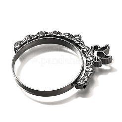 Alloy Open Back Bezel Pendants&nbsp;PALLOY-I223-03B