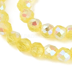 Transparent Glass Beads Strands&nbsp;EGLA-N028-01A-A08