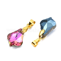 AB Color Plated Electroplate Glass Pendants&nbsp;PALLOY-JF05303-02